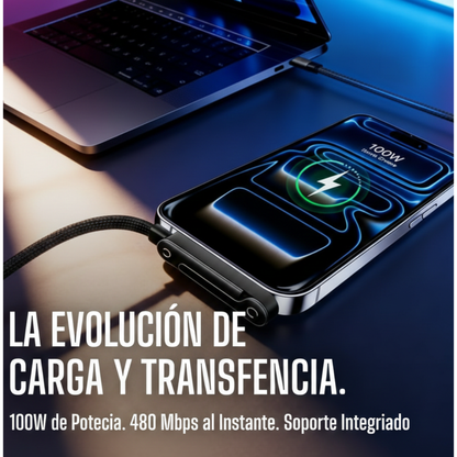 Cable Turbo 100W con Soporte